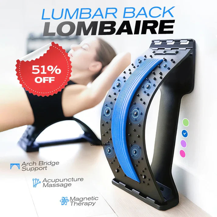 Magnetic Therapy Acupuncture Massage Lumbar Back Stretcher Main image