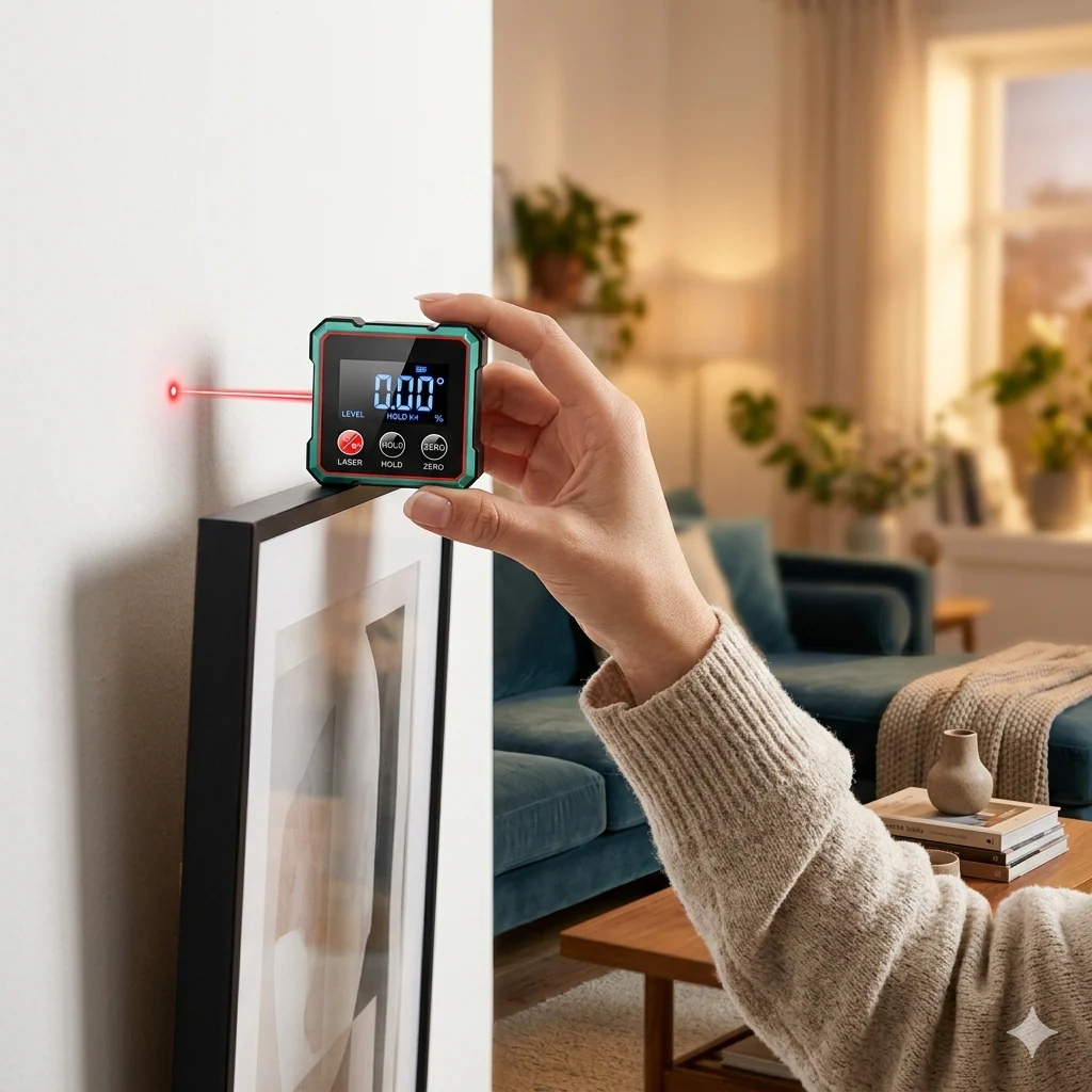🎁💥Magnetic Digital Angle Finder with Electronic Laser