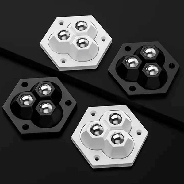 🔥 360° Swivel Triple Ball Casters Furniture Mobility Gods | Pack of 12